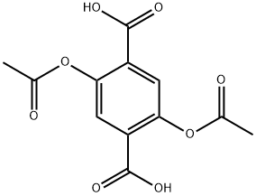 1,4-Benzenedicarboxylic acid, 2,5-bis(acetyloxy)- Structure