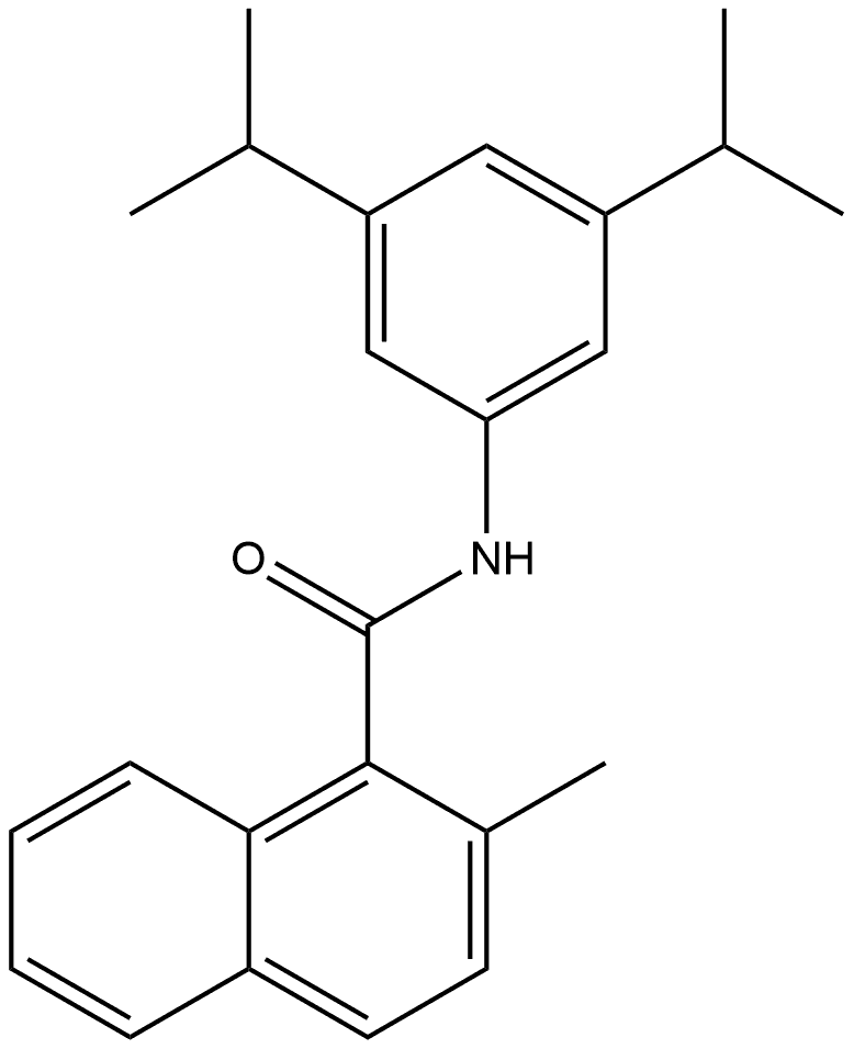 N-[3,5-Bis(1-methylethyl)phenyl]-2-methyl-1-naphthalenecarboxamide Structure