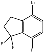 1H-Indene, 4-bromo-1,1,7-trifluoro-2,3-dihydro- 구조식 이미지