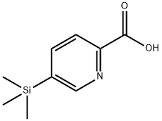 2-Pyridinecarboxylic acid, 5-(trimethylsilyl)- 구조식 이미지
