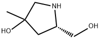 2-Pyrrolidinemethanol, 4-hydroxy-4-methyl-, (2S)- Structure