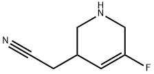 3-Pyridineacetonitrile, 5-fluoro-1,2,3,6-tetrahydro- 구조식 이미지