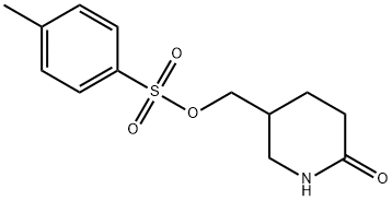 2-Piperidinone, 5-[[[(4-methylphenyl)sulfonyl]oxy]methyl]- 구조식 이미지