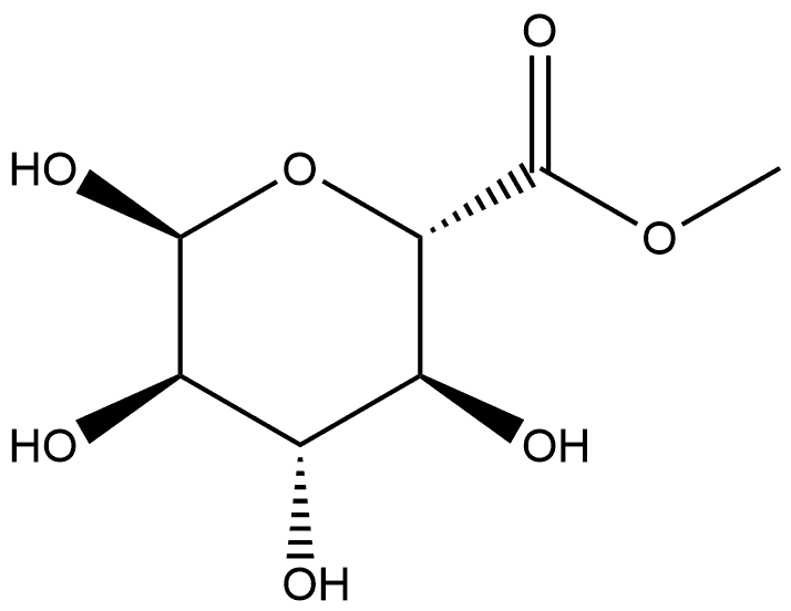 Glucopyranuronic acid, methyl ester, α-D- (8CI) 구조식 이미지