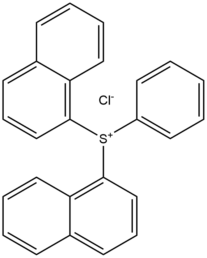 di(naphthalen-1-yl)(phenyl)sulfonium chloride Structure