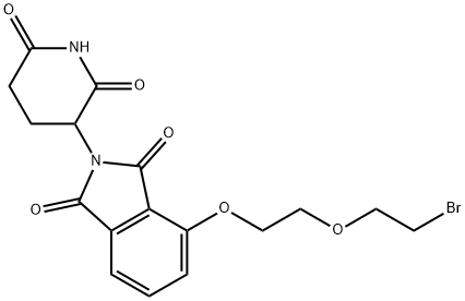 4-[2-(2-Bromoethoxy)ethoxy]-2-(2,6-dioxo-3-piperidinyl)-1H-isoindole-1,3(2H)-dione Structure