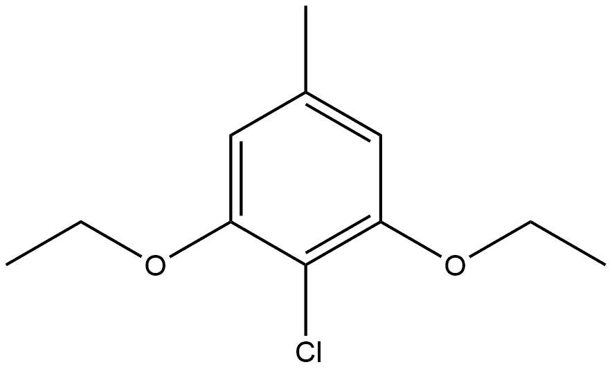 2-Chloro-1,3-diethoxy-5-methylbenzene Structure