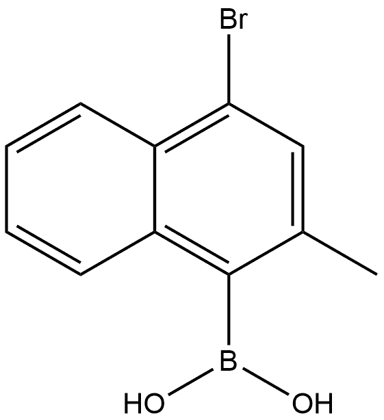 (4-bromo-2-methylnaphthalen-1-yl)boronic acid Structure