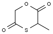 1,4-Oxathiane-2,5-dione, 3-methyl- Structure