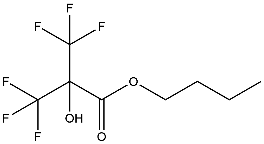 Butyl 3,3,3-trifluoro-2-hydroxy-2-(trifluoromethyl)propanoate (ACI) Structure