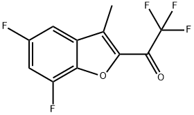 Ethanone, 1-(5,7-difluoro-3-methyl-2-benzofuranyl)-2,2,2-trifluoro- Structure