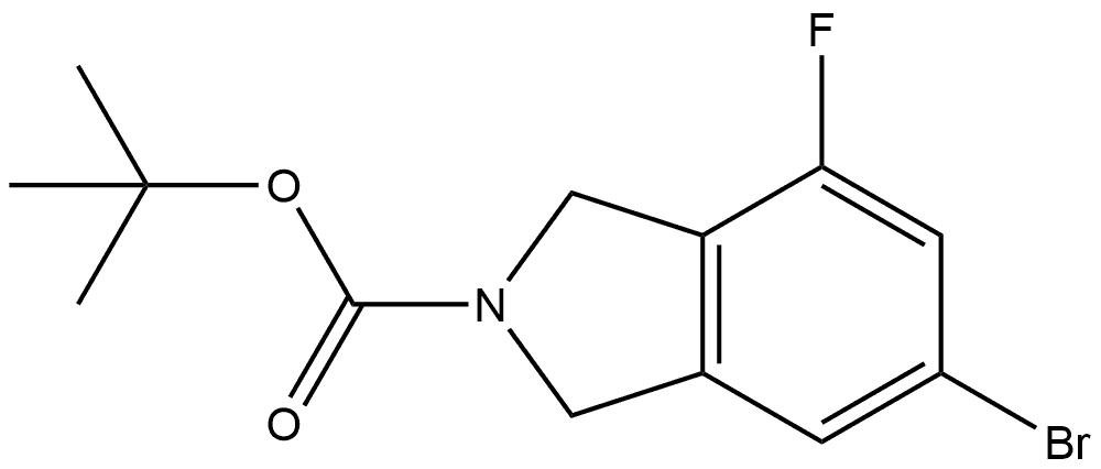 6-Bromo-4-fluoro-1,3-dihydro-isoindole-2-carboxylic acid tert-butyl ester Structure