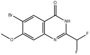 4(3H)-Quinazolinone, 6-bromo-2-(difluoromethyl)-7-methoxy- 구조식 이미지