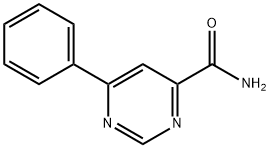 4-Pyrimidinecarboxamide, 6-phenyl- 구조식 이미지