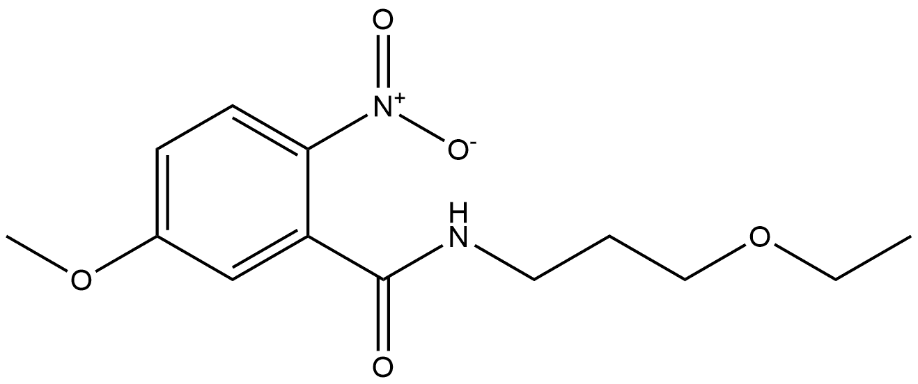 N-(3-ethoxypropyl)-5-methoxy-2-nitrobenzamide Structure