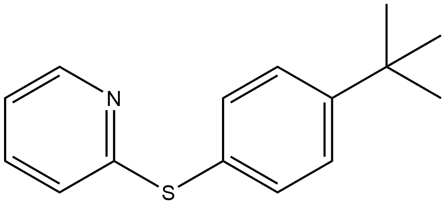 2-[[4-(1,1-Dimethylethyl)phenyl]thio]pyridine Structure