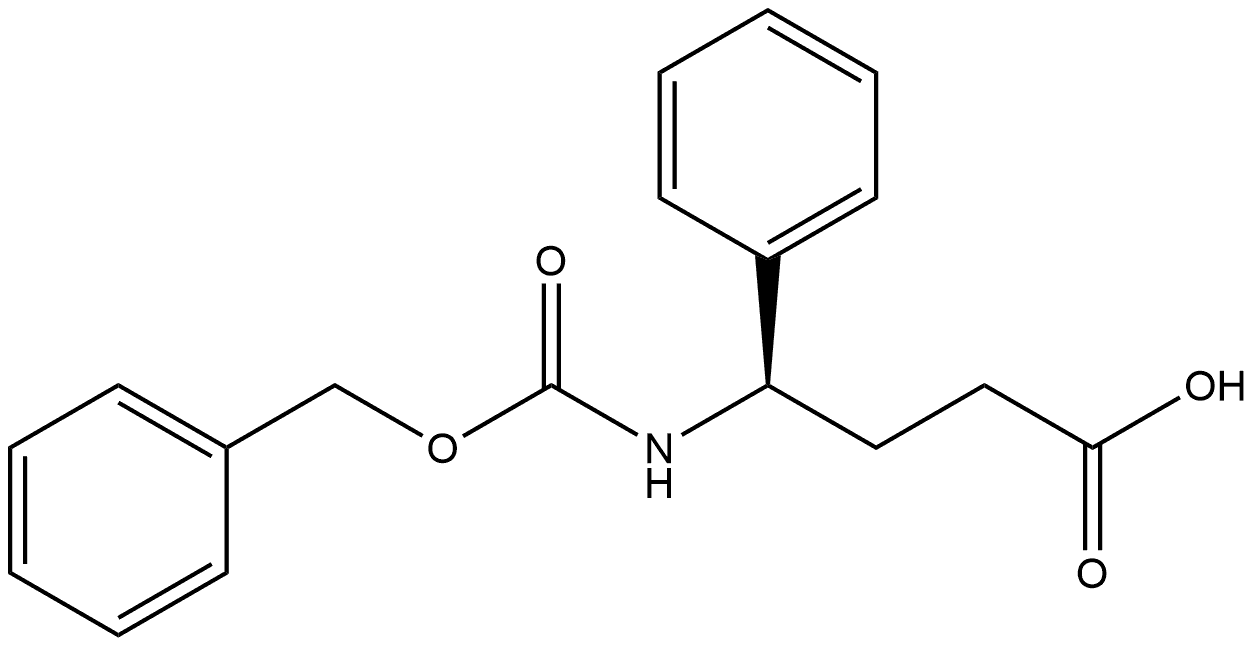 (γR)-γ-[[(Phenylmethoxy)carbonyl]amino]benzenebutanoic acid Structure