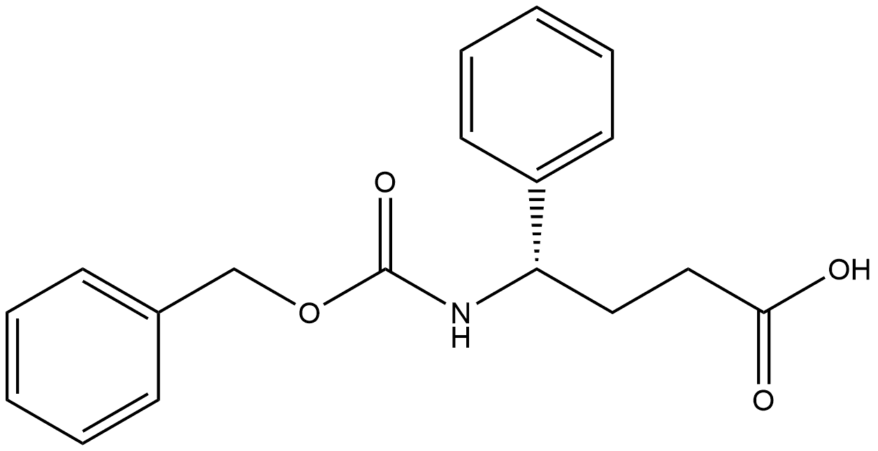 (γS)-γ-[[(Phenylmethoxy)carbonyl]amino]benzenebutanoic acid Structure