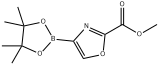 Methyl 4-(4,4,5,5-tetramethyl-1,3,2-dioxaborolan-2-yl)-2-oxazolecarboxylate Structure