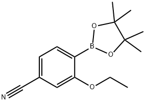 3-Ethoxy-4-(4,4,5,5-tetramethyl-[1,3,2]dioxaborolan-2-yl)-benzonitrile Structure