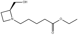 1-Azetidinepentanoic acid, 2-(hydroxymethyl)-, ethyl ester, (2S)- Structure