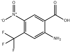 Benzoic acid, 2-amino-5-nitro-4-(trifluoromethyl)- Structure