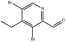 2-Pyridinecarboxaldehyde, 3,5-dibromo-4-ethyl- Structure