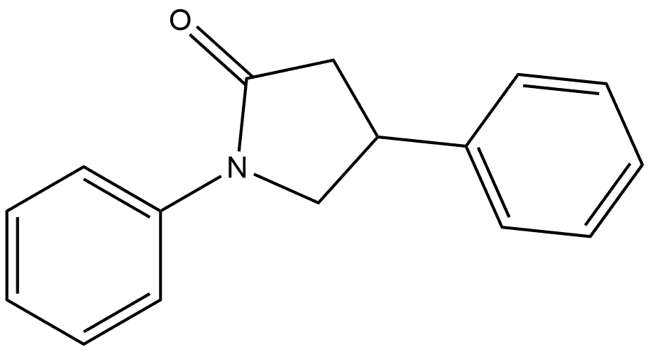 1,4-Diphenyl-2-pyrrolidinone Structure