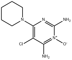 2,4-Pyrimidinediamine, 5-chloro-6-(1-piperidinyl)-, 3-oxide 구조식 이미지