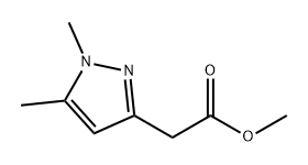 1H-Pyrazole-3-acetic acid, 1,5-dimethyl-, methyl ester Structure