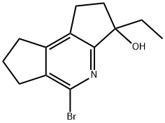 Dicyclopenta[b,d]pyridin-3-ol, 5-bromo-3-ethyl-1,2,3,6,7,8-hexahydro- 구조식 이미지