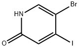 2(1H)-Pyridinone, 5-bromo-4-iodo- Structure