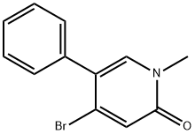 4-Bromo-1-methyl-5-phenyl-2(1H)-pyridinone Structure