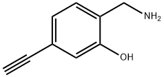 2-(Aminomethyl)-5-ethynylphenol 구조식 이미지