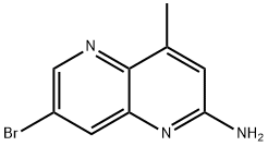 1,5-Naphthyridin-2-amine, 7-bromo-4-methyl- Structure