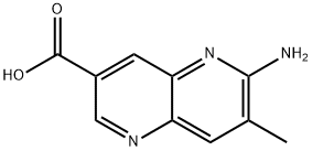 1,5-Naphthyridine-3-carboxylic acid, 6-amino-7-methyl- Structure