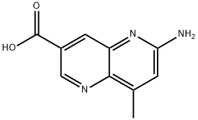 1,5-Naphthyridine-3-carboxylic acid, 6-amino-8-methyl- Structure