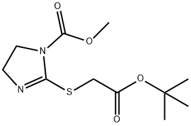 Methyl 2-[[2-(1,1-dimethylethoxy)-2-oxoethyl]thio]-4,5-dihydro-1H-imidazole-1-carboxylate Structure