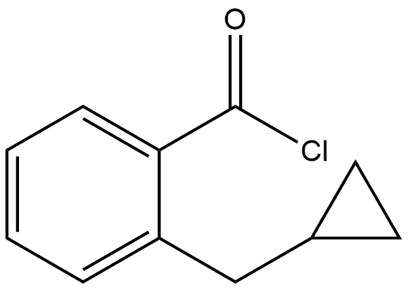 2-(Cyclopropylmethyl)benzoyl chloride Structure