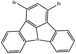 1,3-Dibromoindolo[3,2,1-jk]carbazole Structure