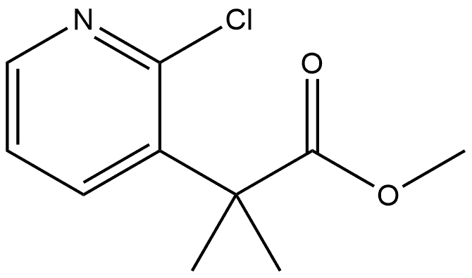 Methyl 2-chloro-α,α-dimethyl-3-pyridineacetate Structure