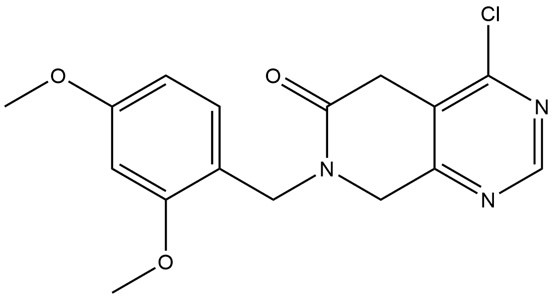 4-Chloro-7-[(2,4-dimethoxyphenyl)methyl]-7,8-dihydropyrido[3,4-d]pyrimidin-6(5H)-one Structure