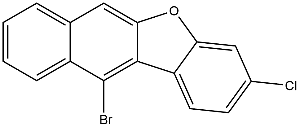 11-Bromo-3-chlorobenzo[b]naphtho[2,3-d]furan Structure