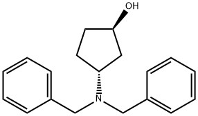 Cyclopentanol, 3-[bis(phenylmethyl)amino]-, (1R,3R)- 구조식 이미지