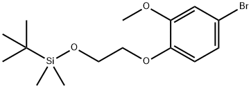 4-Bromo-1-[2-[[(1,1-dimethylethyl)dimethylsilyl]oxy]ethoxy]-2-methoxybenzene Structure