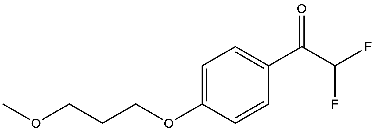 Ethanone, 2,2-difluoro-1-[4-(3-methoxypropoxy)phenyl]- Structure