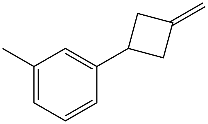 1-methyl-3-(3-methylenecyclobutyl)benzene Structure