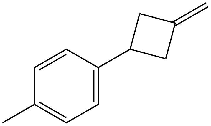 1-methyl-4-(3-methylenecyclobutyl)benzene Structure