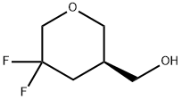 2H-Pyran-3-methanol, 5,5-difluorotetrahydro-, (3R)- 구조식 이미지