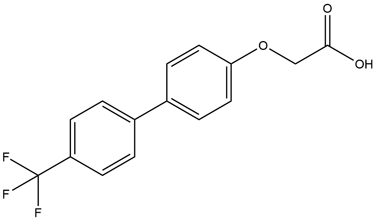 Acetic acid, 2-[[4'-(trifluoromethyl)[1,1'-biphenyl]-4-yl]oxy]- Structure